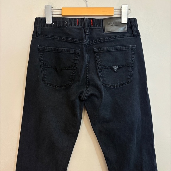 Guess Black Slim Straight Leg Jeans 29x32 - Picture 12 of 16